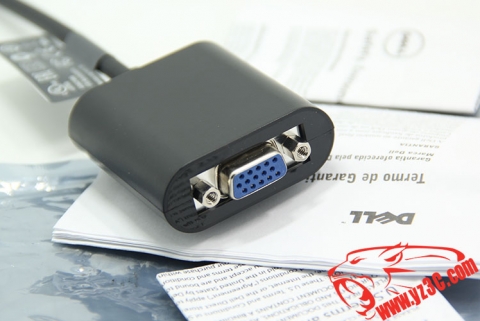 原装全新戴尔主动式迷你DP转VGA视频转接线 接投影仪 雷电转VGA Mini DisplayPort 转VGA线 XPS13