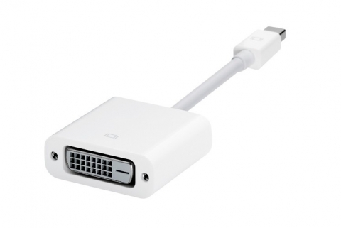 原装apple 苹果迷你DP雷电转DVI视频转换线 迷你mac macbook外接显示器622-0076 A1305 MacBook, MacBook Pro, MacBook Air Mini Display Port to DVI Cable