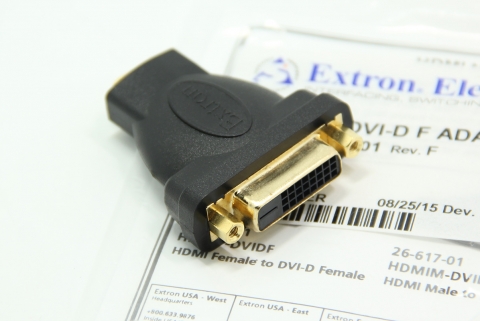 全新原装HDMI母转DVI-D母 镀金 extron 双面母口转接头 26-618-01