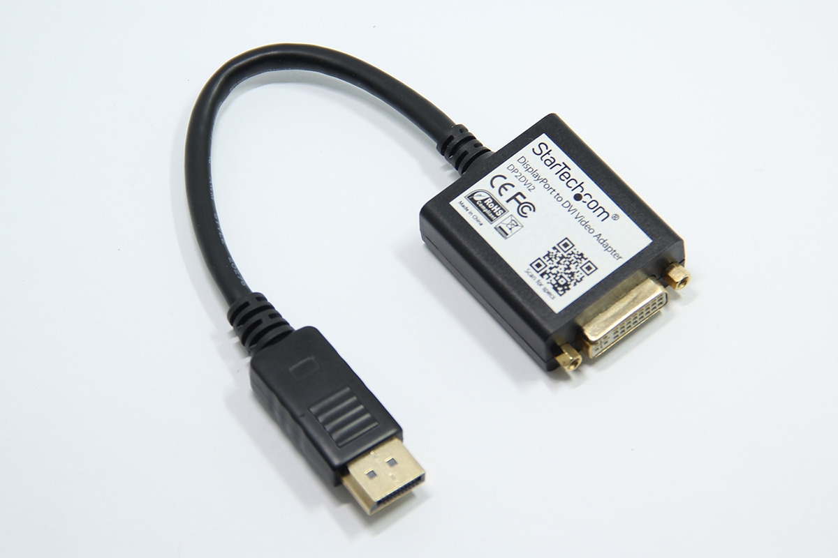 美国进口startech.com标准大DP转DVI电脑显示器转接线视频线video adapter