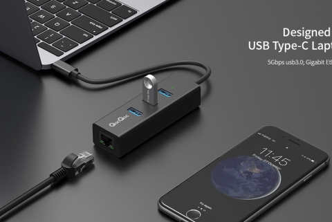 售完：QacQoc UcoUso type-c转USB3.0 HUB RJ45 VGA HDMI适用Mac xps thinkpad