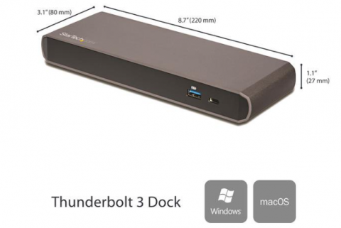 原装 TB3DKDPMAW 雷电3dock win苹果系统扩展坞x1 t480 xps mac外接USB 4k