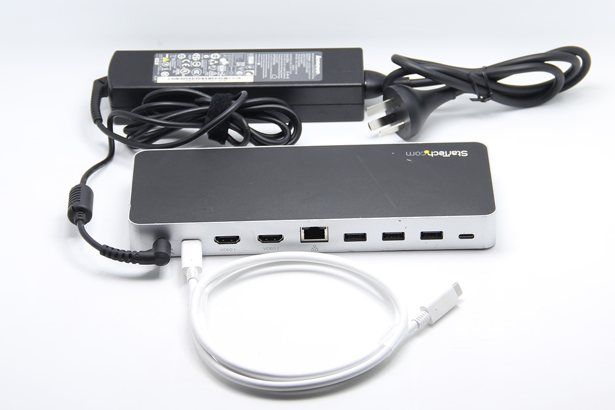 thinkpad xps surface 反向供电60W扩展坞外接显示器USB网卡 Dual-Monitor USB-C Dock for Windows® - 5x USB 3.0 Ports