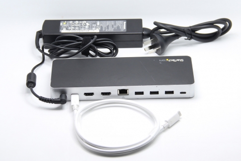 thinkpad xps surface 反向供电60W扩展坞外接显示器USB网卡 Dual-Monitor USB-C Dock for Windows® - 5x USB 3.0 Ports