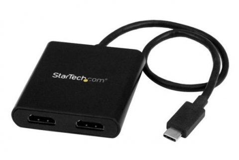 MST显示集线器USB-C 雷电3外接2个HDMI 4k分辨率 笔记本外接多屏2-port USB-C to HDMI MST Hub - 4K 30Hz