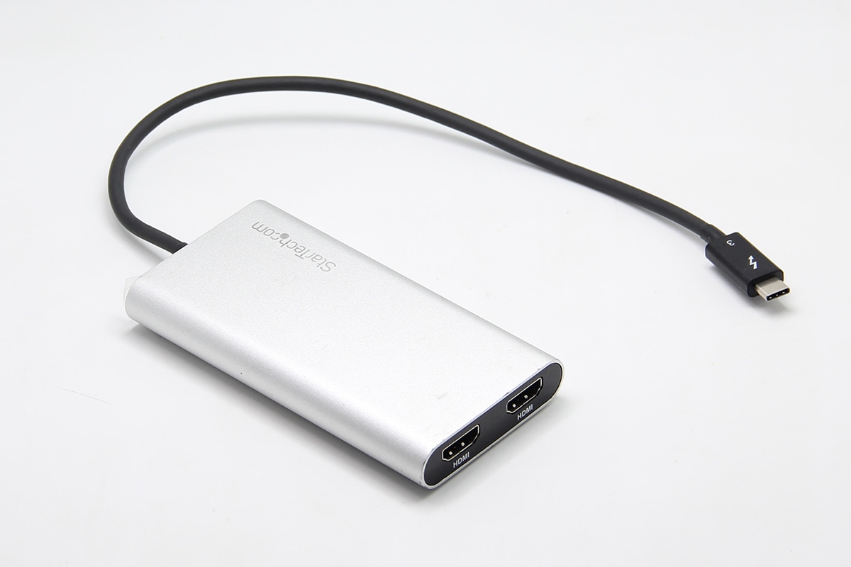 原装美国进口雷电3转2个HDMI 4k xps thinkpad Mac外接多屏显示器 TB32HD2