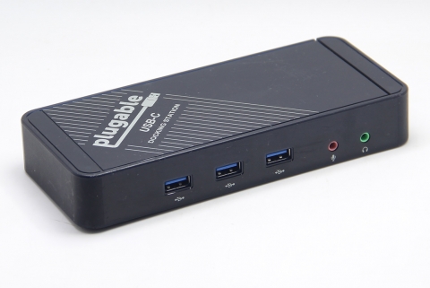plugable全功能C usb-C扩展坞PD供电输出兼容雷电3/4电脑 安卓M1苹果外接网显USB