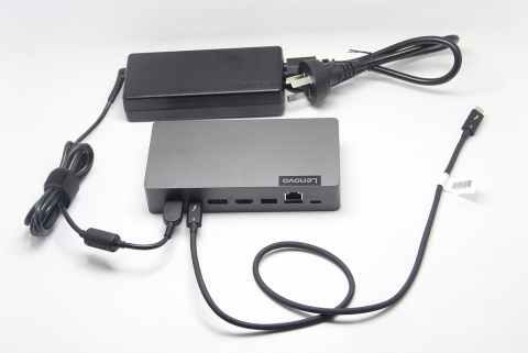 联想Thunderbolt 3 Essential Dock通用型兼容全功能C 65瓦PD Mac 40AV DK1913