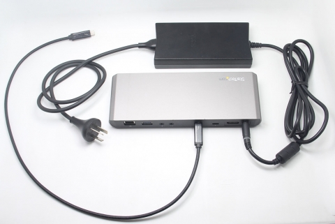 Mac 和 Windows® | USB-C 转 DP 电缆 |  双4k 60hz雷电3 85瓦PD扩展坞USB3.0 千兆网卡 声卡 TB3DK2DPPD