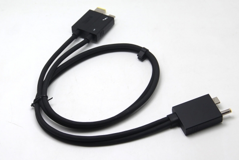 #998 适用于 Thinkpad Thunderbolt3 坞站电缆，带直流电源分离电缆 40G 传输速率 2.3 英尺长 WS CBL BO TBOLT3