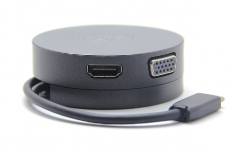 问题件：原装戴尔DA 300便携式type-c扩展坞 转HDMI DP VGA  USB3.0 （网卡坏）