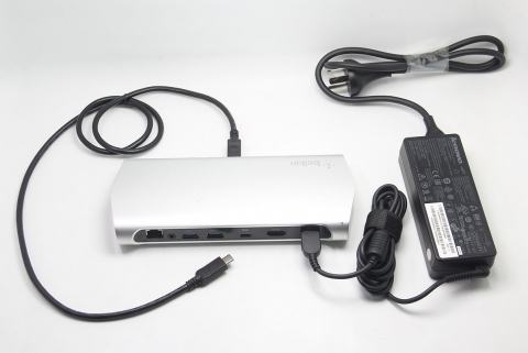 贝尔金belkin  Express Dock HD F4U093 全功能C扩展坞PD 60瓦供电扩USB