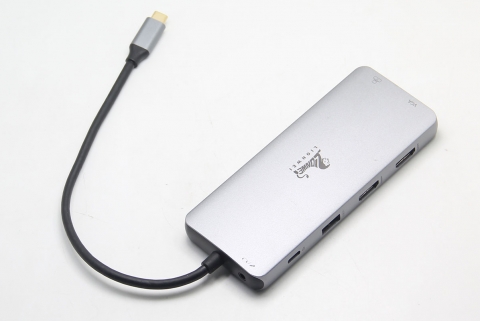 USB3.1 gen2 10G便携式扩展坞集线器外接2个HDMI 显示器 PD供电 千兆网卡