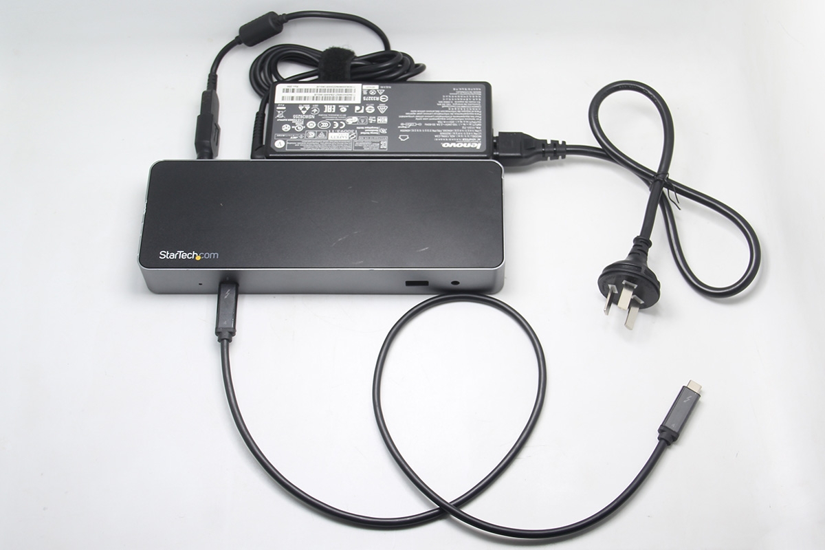 startech TB3CDK2DP 兼容AMD USB4.0 win和Mac雷电3/4 40G扩展坞双4k 10G gen2 60W PD