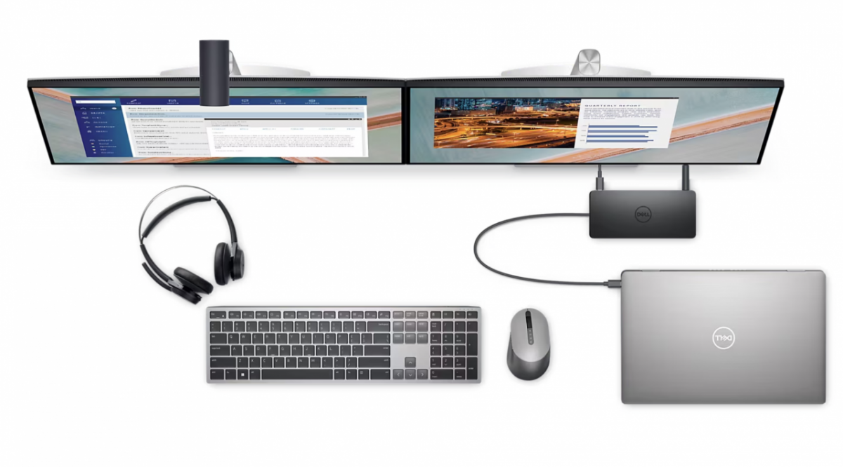 戴尔UD22扩展坞92瓦PD4台4k 60hz 显示器USB3.2 gen2 Mac M芯片displaylink